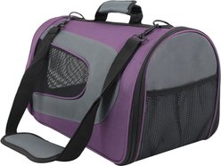 EliteField Deluxe Soft Airline-Approved Dog & Cat Carrier Bag, Purple/Gray, 20-in slide 2 of 5