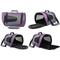 Show in main carousel: EliteField Deluxe Soft Airline-Approved Dog & Cat Carrier Bag, Purple/Gray, 20-in slide 4 of 6