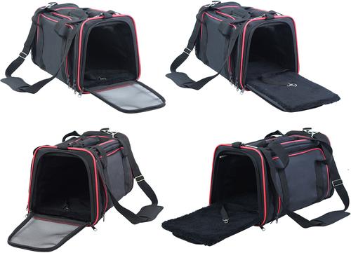 Show full view: EliteField Expandable Soft Airline-Approved Dog & Cat Carrier Bag, Black, 20-in slide 7 of 8