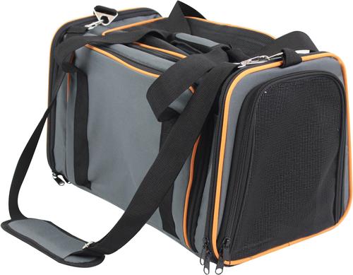 Show full view: EliteField Expandable Soft Airline-Approved Dog & Cat Carrier Bag, Gray, 17-in slide 3 of 8