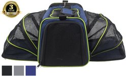 EliteField Expandable Soft Airline-Approved Dog & Cat Carrier Bag, Navy Blue, 17-in
