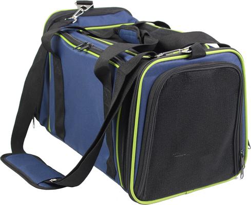 Show full view: EliteField Expandable Soft Airline-Approved Dog & Cat Carrier Bag, Navy Blue, 20-in slide 3 of 8