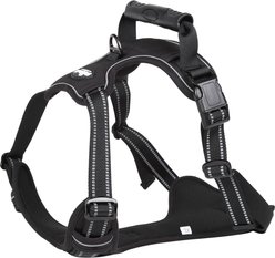 EliteField Padded Reflective No Pull Dog Harness, Black, Medium: 18 to 33-in chest