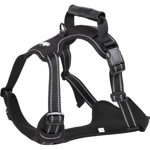 EliteField Padded Reflective No Pull Dog Harness, Black, Medium: 18 to 33-in chest