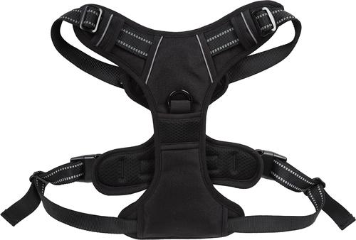 Show full view: EliteField Padded Reflective No Pull Dog Harness, Black, Medium: 18 to 33-in chest slide 6 of 7