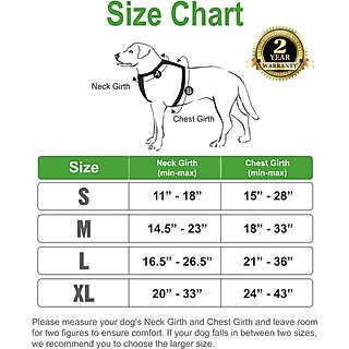 EliteField Padded Reflective No Pull Dog Harness, Blue, Large: 21 to 36-in chest slide 2 of 6