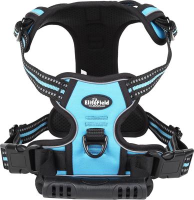 Show full view: EliteField Padded Reflective No Pull Dog Harness, Blue, X-Large: 24 to 43-in chest slide 5 of 7