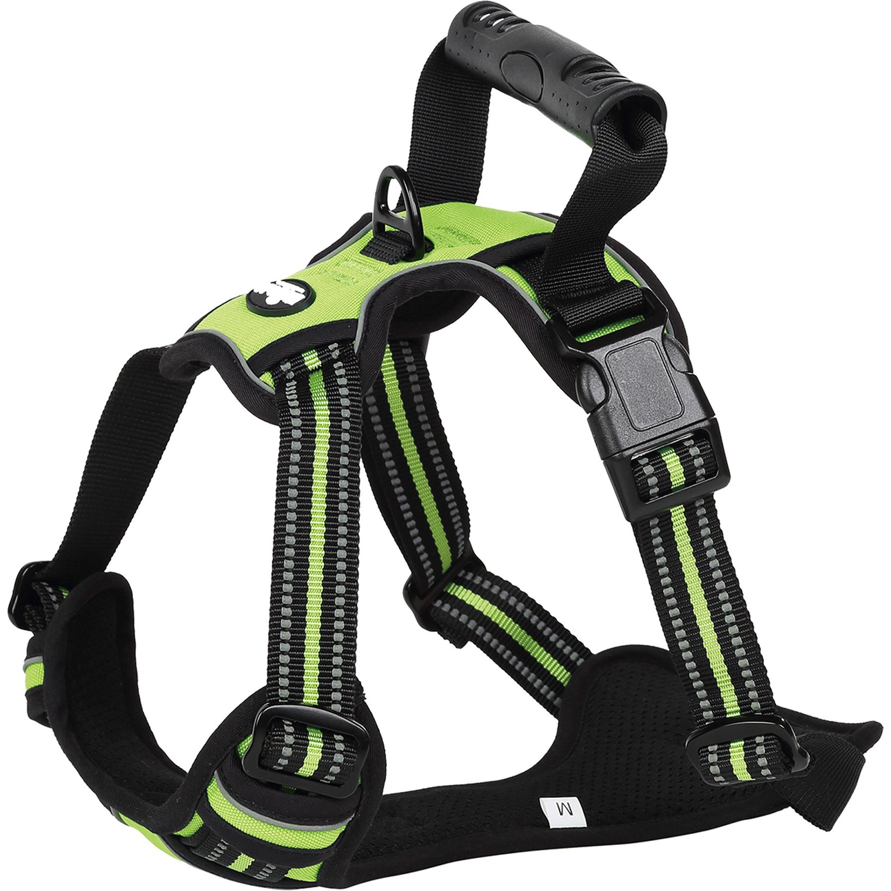 EliteField Padded Reflective No Pull Dog Harness, Green, Medium: 18 to 33-in chest