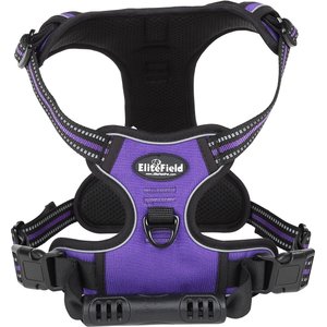 EliteField Padded Reflective No Pull Dog Harness, Purple, Large: 21 to 36-in chest