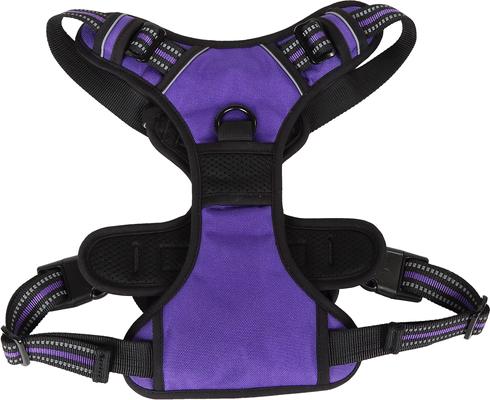 Show full view: EliteField Padded Reflective No Pull Dog Harness, Purple, Large: 21 to 36-in chest slide 6 of 7