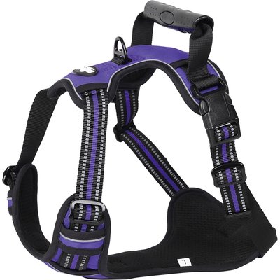 EliteField EliteField Padded Reflective No Pull Dog Harness, Purple, Medium: 18 to 33-in chest