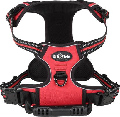 Show full view: EliteField Padded Reflective No Pull Dog Harness, Red, Large: 21 to 36-in chest slide 5 of 7