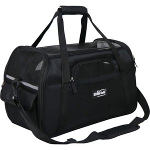 EliteField Soft-Sided Airline-Approved Dog & Cat Carrier Bag, Black, 17-in
