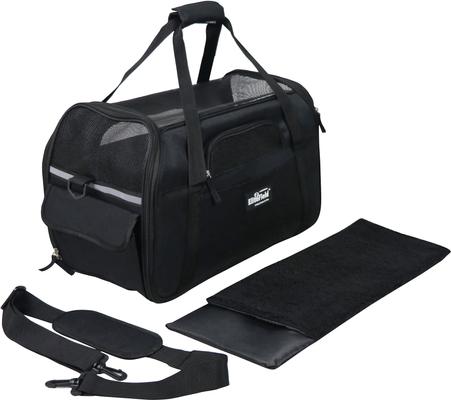 Show full view: EliteField Soft-Sided Airline-Approved Dog & Cat Carrier Bag, Black, 17-in slide 5 of 10