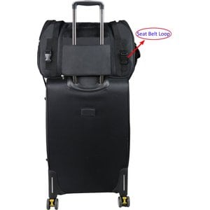 EliteField Soft-Sided Airline-Approved Dog & Cat Carrier Bag, Black, 17-in