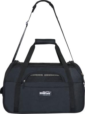 Show full view: EliteField Soft-Sided Airline-Approved Dog & Cat Carrier Bag, Black, 17-in slide 7 of 10