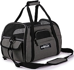 EliteField Soft-Sided Airline-Approved Dog & Cat Carrier Bag, Charcoal Gray, 19-in slide 1 of 9