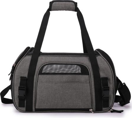 Show full view: EliteField Soft-Sided Airline-Approved Dog & Cat Carrier Bag, Charcoal Gray, 19-in slide 8 of 10
