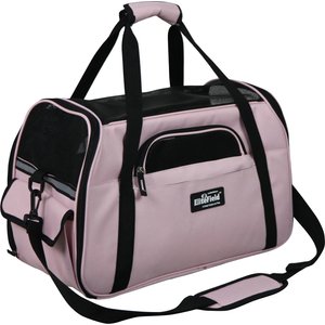EliteField Soft-Sided Airline-Approved Dog & Cat Carrier Bag, Pink, 17-in