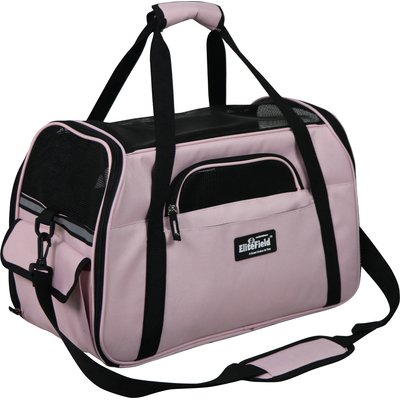 EliteField EliteField Soft-Sided Airline-Approved Dog & Cat Carrier Bag, Pink, 17-in