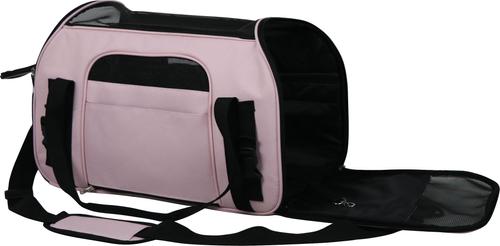 Show full view: EliteField Soft-Sided Airline-Approved Dog & Cat Carrier Bag, Pink, 17-in slide 4 of 10