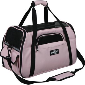 EliteField Soft-Sided Airline-Approved Dog & Cat Carrier Bag, Pink, 19-in