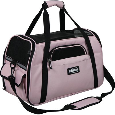 EliteField EliteField Soft-Sided Airline-Approved Dog & Cat Carrier Bag, Pink, 19-in