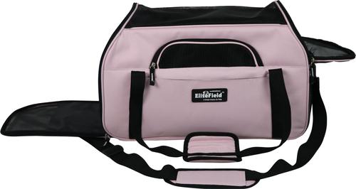 Show full view: EliteField Soft-Sided Airline-Approved Dog & Cat Carrier Bag, Pink, 19-in slide 3 of 10