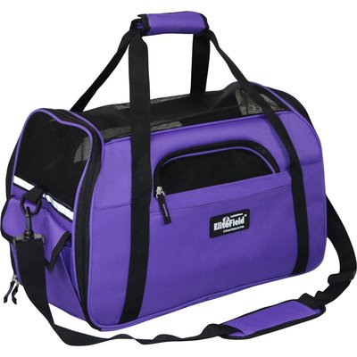 EliteField EliteField Soft-Sided Airline-Approved Dog & Cat Carrier Bag, Purple, 17-in