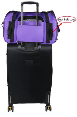 Show full view: EliteField Soft-Sided Airline-Approved Dog & Cat Carrier Bag, Purple, 17-in slide 5 of 9