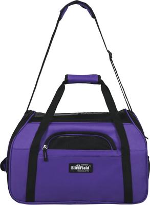 Show full view: EliteField Soft-Sided Airline-Approved Dog & Cat Carrier Bag, Purple, 19-in slide 6 of 9