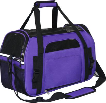 Show full view: EliteField Soft-Sided Airline-Approved Dog & Cat Carrier Bag, Purple, 19-in slide 7 of 9