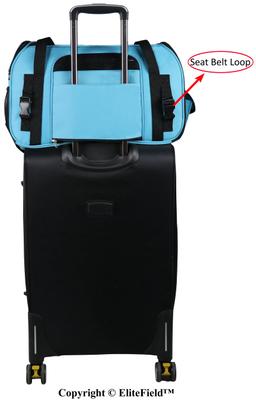 Show full view: EliteField Soft-Sided Airline-Approved Dog & Cat Carrier Bag, Sky Blue, 17-in slide 5 of 9