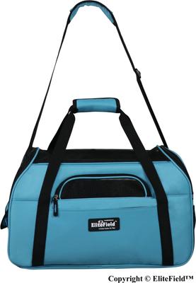 Show full view: EliteField Soft-Sided Airline-Approved Dog & Cat Carrier Bag, Sky Blue, 17-in slide 6 of 9