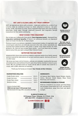 Show full view: Elixir Kitchens Beef & Barley Freeze-Dried Dog & Cat Treats, 3-oz bag slide 3 of 3