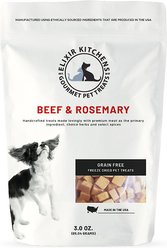 Elixir Kitchens Beef & Rosemary Freeze-Dried Dog & Cat Treats, 3-oz bag