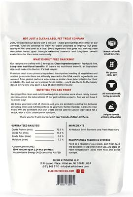 Show full view: Elixir Kitchens Beef & Rosemary Freeze-Dried Dog & Cat Treats, 3-oz bag slide 3 of 3