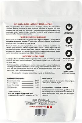 Show full view: Elixir Kitchens Chicken & Lemongrass Freeze-Dried Dog & Cat Treats, 3-oz bag slide 3 of 3