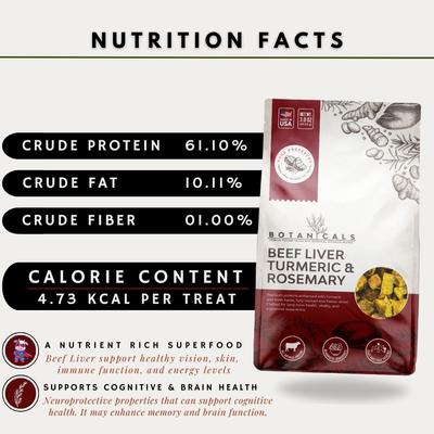 Show full view: Elixir Kitchens Pure Preserved Botanicals Freeze-Dried Beef Liver Dog Treats, 3.0-oz bag slide 6 of 6