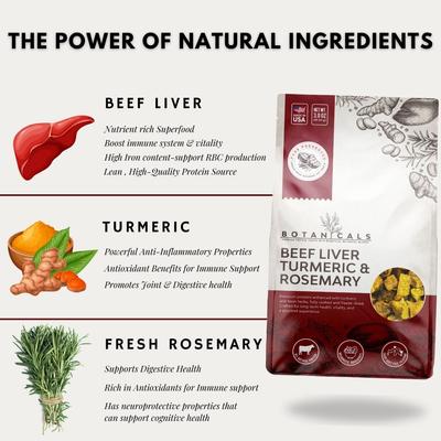 Show full view: Elixir Kitchens Pure Preserved Botanicals Freeze-Dried Beef Liver Dog Treats, 3.0-oz bag slide 5 of 6