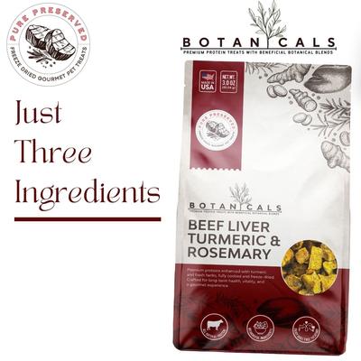 Show full view: Elixir Kitchens Pure Preserved Botanicals Freeze-Dried Beef Liver Dog Treats, 3.0-oz bag slide 4 of 6