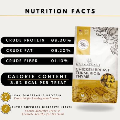 Show full view: Elixir Kitchens Pure Preserved Botanicals Freeze-Dried Chicken Breast Dog Treats, 3.0-oz bag slide 6 of 6