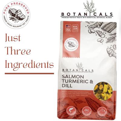 Show full view: Elixir Kitchens Pure Preserved Botanicals Freeze-Dried Salmon Dog Treats, 3.0-oz bag slide 3 of 6