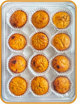 Show full view: Elixir Kitchens The Canine Connoisseur Grain-Free PUMPKIN PUPCUPS Egg Muffins Dog & Cat Treats, 12 count slide 4 of 6