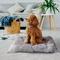 Show in main carousel: Elle Printed Microsuede Plush Bottom Dog Tufted Mat, Gray, Small slide 4 of 8