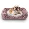 Show in main carousel: Elle Printed Microsuede Plush Cuddler Bolster Dog Bed, Blush, Blush slide 1 of 8