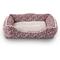 Show in main carousel: Elle Printed Microsuede Plush Cuddler Bolster Dog Bed, Blush, Blush slide 7 of 8