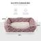 Show in main carousel: Elle Printed Microsuede Plush Cuddler Bolster Dog Bed, Blush, Blush slide 2 of 8