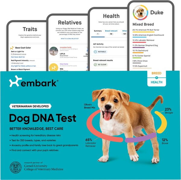 Show full view: Embark Breed & Health Dog DNA Test Kit slide 1 of 11