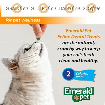 Show full view: Emerald Pet Feline Dental Salmon Grain-Free Cat Treats, 32-oz bag slide 9 of 11